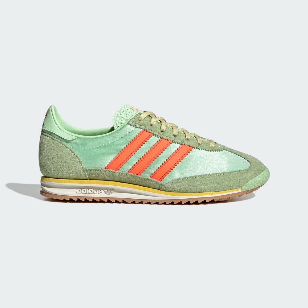 Adidas SL 72 OG‎ Womens Size 7.5 Green Spark/Solar Orange Shoes JI0197
